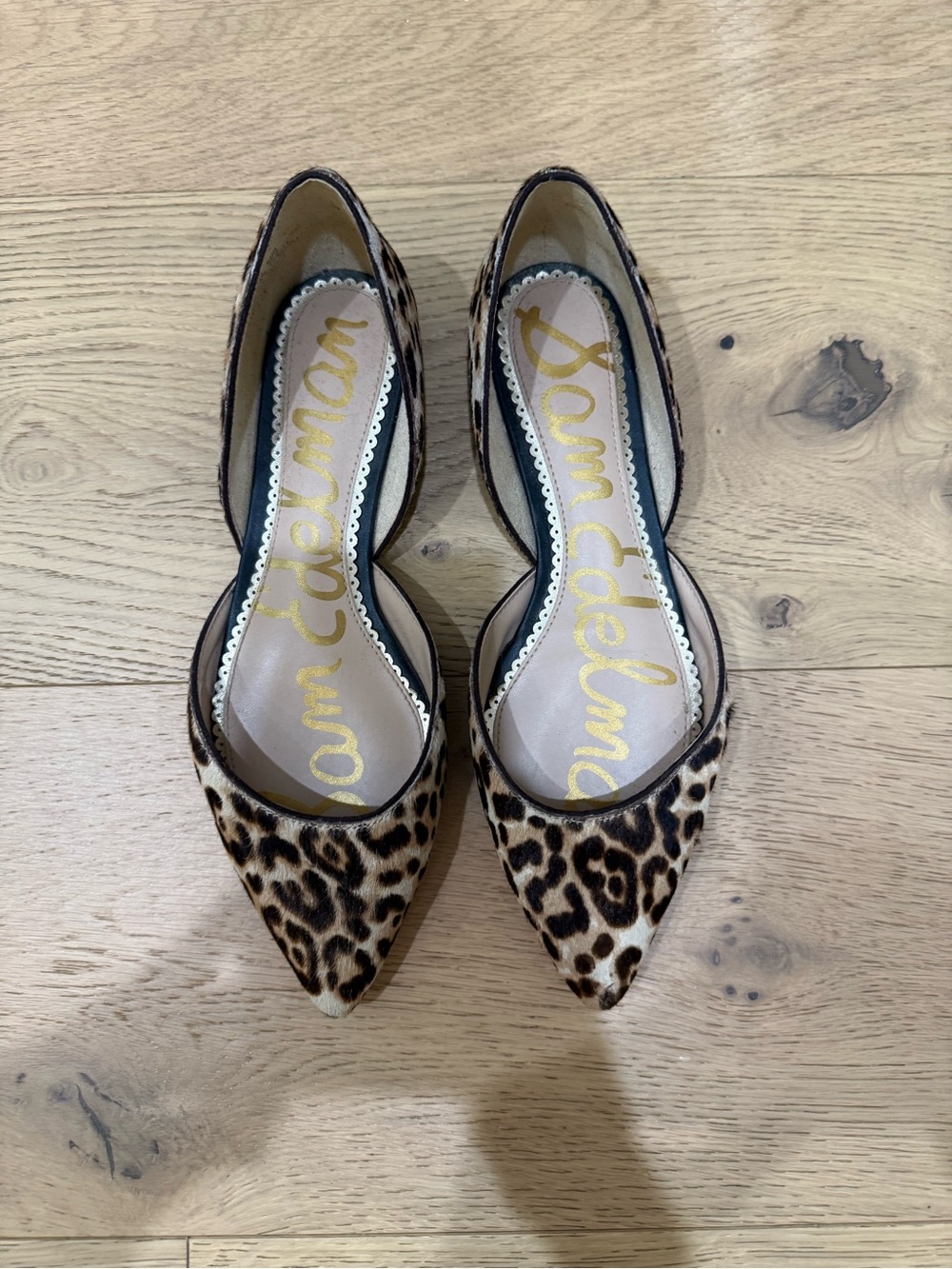 Sam Edelman leopard-print d’Orsay pointed flats